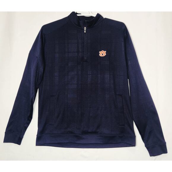Auburn Tigers 2014 Championship Cutter & Buck Quarter Zip Men's Large Pullover - Picture 1 of 6